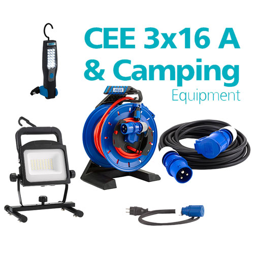 CEE 3x16 A & Camping Equipment